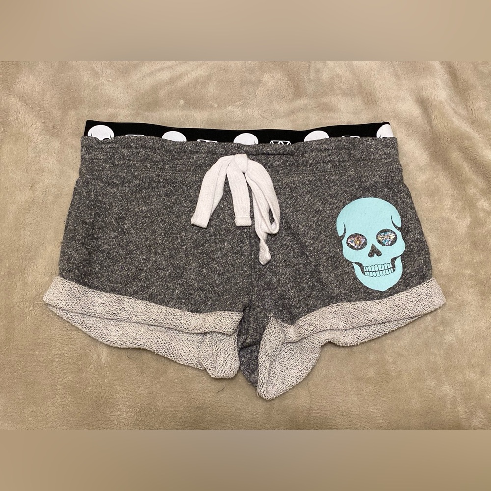 NOBO No Boundaries Skull Diamond Booty Shorts Juniors Size XS